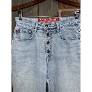 Vintage No Excuses Jeans Womens 9/10 Light Wash High Rise Mom Femme Fatale 90s